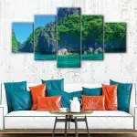 Mountain and Ocean canvas art - Image 4