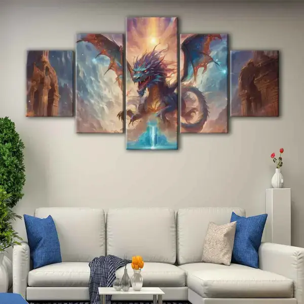Furious Dragon canvas art