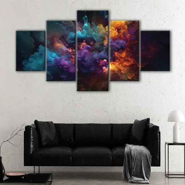 Colorful Smoke canvas art