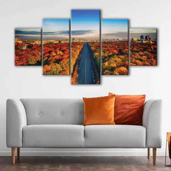 Berlin Autumn Trees canvas art