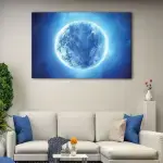 Shiny Blue Moon canvas art - Image 2