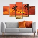Warm Beach Sunset canvas art - Image 4