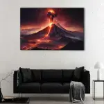 Surreal Volcano canvas art - Image 2