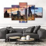 Chicago Twilight Skyline canvas art