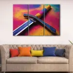 Rainbow Katana canvas art - Image 3