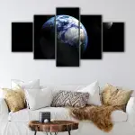 Earth in Dark canvas art