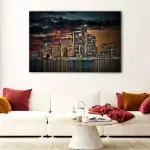 Detroit Skyline canvas art - Image 2