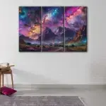Cosmic Night canvas art - Image 3