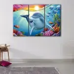 Cartoon Dolphin canvas art - Image 3