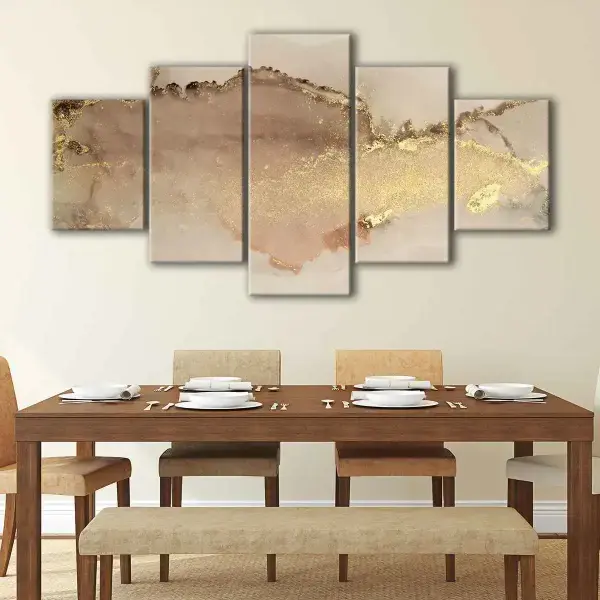 Neutral Gold canvas art