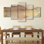 Neutral Gold canvas art - Image 4