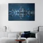 Chicago Skyline At Night canvas art - Image 2