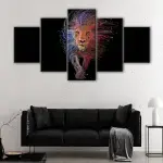Electric Lion canvas art - Image 4