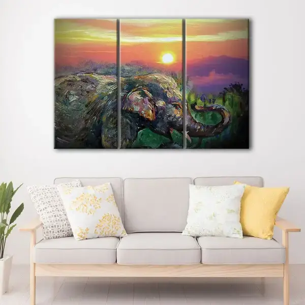 Elephant Giclee canvas art