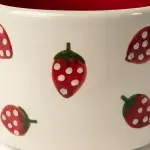 White and Red Mug - Strawberry - Image 6