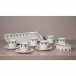 Amazigh | 15 Pièces,"AMAZIGH |  Coffee set in pottery for 6 people - Image 3