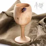 Ben Olive Wood Goblet - Image 2
