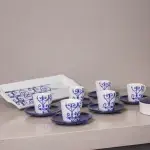 Blue Wrought Iron Pottery Dinnerware Set 22-Piece - Image 3