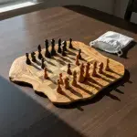 Carved for Great Minds Olive Wood Chess Set - Image 12