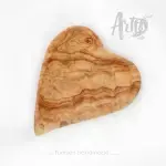 Custom Couple Portrait Heart Shaped Wood - Image 2