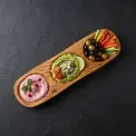 Divided Wooden Serving Dish Olive Wood - Image 9