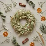 Dried Flower Wreath - Natural - Image 10