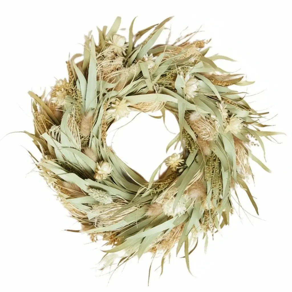 3637-354_20251104_160156_102409_0 Dried Flower Wreath - Natural - Image 1