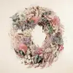 Dried flower wreath pastel - Image 8