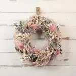 Dried flower wreath pastel - Image 9