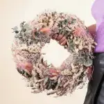 Dried flower wreath pastel - Image 2