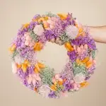 Dried flower wreath Pastel Lover