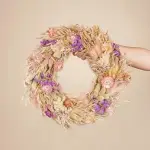 Dried flower wreath Wildflower
