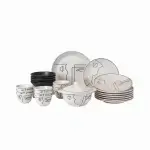 Emraude 21-Piece Ceramic Dinnerware Set - Image 5