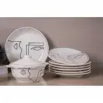 Emraude 21-Piece Ceramic Dinnerware Set - Image 3