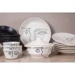 Emraude 21-Piece Ceramic Dinnerware Set - Image 2