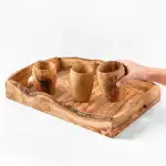 Handcrafted Wooden Serving Tray - Image 4