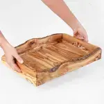 Handcrafted Wooden Serving Tray - Image 3