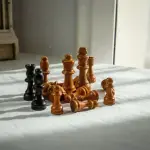 Handmade Olive Wood Chess Pieces - Artisan Set - Image 13