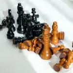 Handmade Olive Wood Chess Pieces - Artisan Set - Image 3