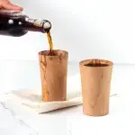 Handmade Olive Wood Cup - Image 3