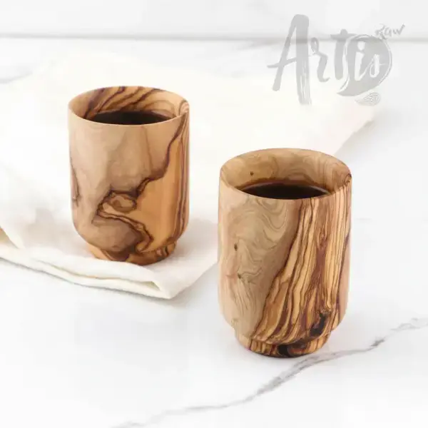 Handmade Olive Wood Drinking Cup