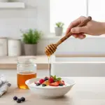 Handmade Olive Wood Honey Dipper - Image 12