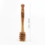 Handmade Olive Wood Honey Dipper - Image 9