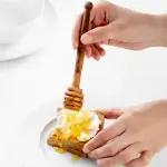 Handmade Olive Wood Honey Dipper - Image 7