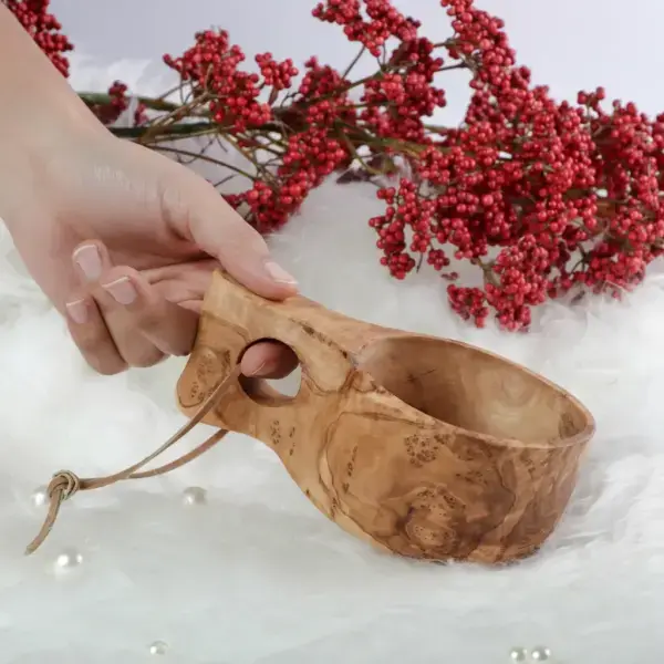 Handmade Olive Wood Kuksa Mug