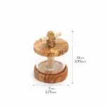 Handmade Olive Wood Mint Grinder - Image 6