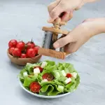 Handmade Olive Wood Mint Grinder - Image 4