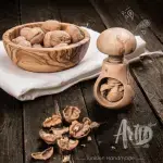 Handmade Olive Wood Nut Crusher - Image 2