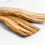 Handmade Olive Wood Salad Servers - Image 2