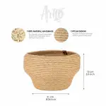 Handwoven Plant Basket made from North African Esparto Grass - Image 4